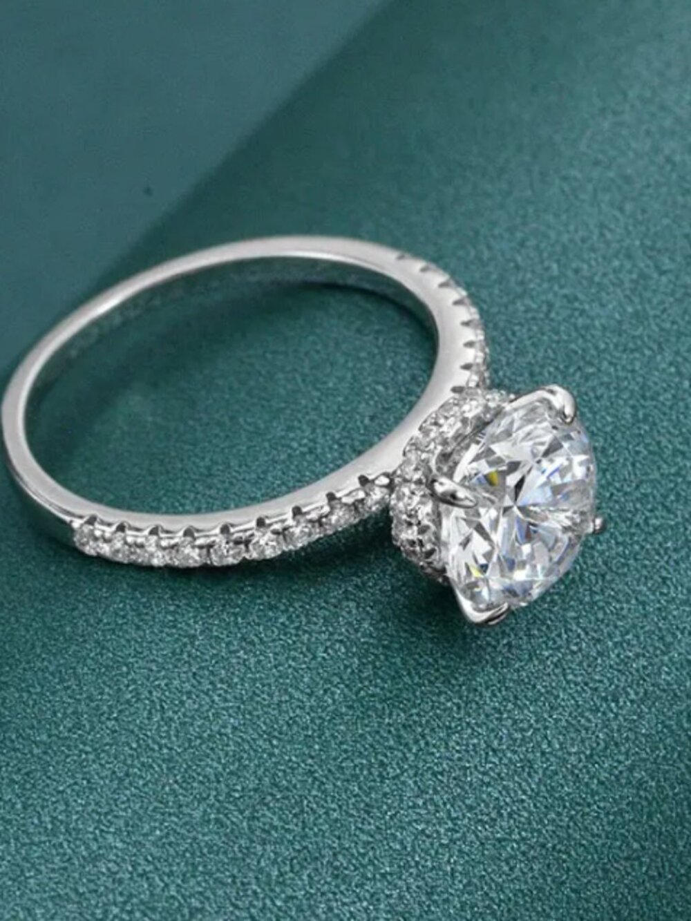Anna Zuckerman - Hidden Halo 1.50 Carat Diamond Crystalline Ring